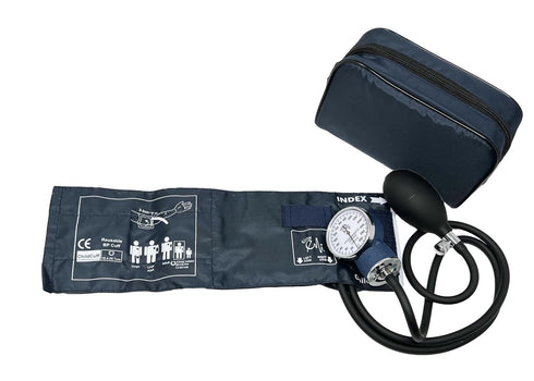 EMI Pediatric Aneroid Sphygmomanometer Manual Blood Pressure Monitor with Child Sized Cuff & Carrying Case EBC-215