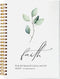 Bible Scripture 2 Corinthians 5:7 Spiral Notebook Journal - 5.5 x 8.3 inches, Christian Lined Hardcover Notebook,