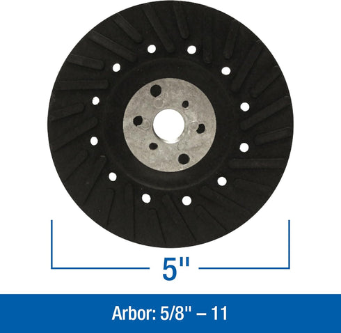 Mercer Industries 326005-5" x 5/8"-11 Turbo Backing Pad for Fibre Discs by Mercer Industries