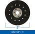Mercer Industries 326005-5" x 5/8"-11 Turbo Backing Pad for Fibre Discs by Mercer Industries