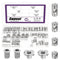 Swpeet 60Pcs M610/12/15/20 Nickel Plated Barrel Nuts with Threaded Inserts and T-Nuts Assortment