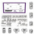 Swpeet 60Pcs M610/12/15/20 Nickel Plated Barrel Nuts with Threaded Inserts and T-Nuts Assortment