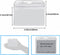 YOUOWO 12 Pack Horizontal ID Card Badge Holders, 3.2 x 3.85 inches, Waterproof Clear Plastic Labels