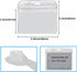YOUOWO 12 Pack Horizontal ID Card Badge Holders, 3.2 x 3.85 inches, Waterproof Clear Plastic Labels