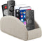 Remote Control Holder PU Leather TV Remote Caddy for Table, 5 Compartments