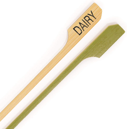 BambooMN Dairy Marker Bamboo Paddle Pick - 3.5" (8.9cm) - 300 Units