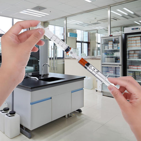 30 PCS Luer Lock Syringe Adapter for Bottles, Clear Female Luer to Syringe Transfer Connector