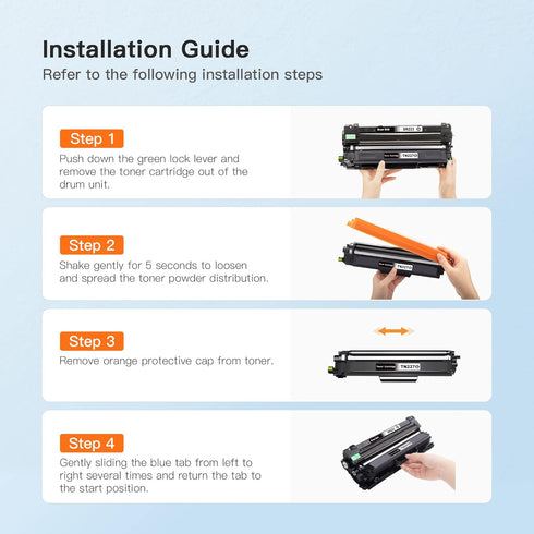 E-Z Ink Compatible Toner Cartridge Replacement for Brother TN227 TN-227BK to use with MFC-L3770CDW HL-L3230CDW Printer