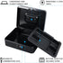 9.84"x 7.87"x 3.54" KYODOLED Large Cash Box with Combination Lock Safe Metal Money Box with Money Tray for Security