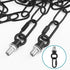 10 66 garini Feet Industrial Black Light Fixture Chain, Adjustable Metal Pendant Chandelier Chain Extension