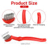 Sibba 3-Pack 7" Heavy-Duty Stainless Steel Wire Brushes Curved Handle Welding Slag, Rust & Paint Removal Brushes, Stiff