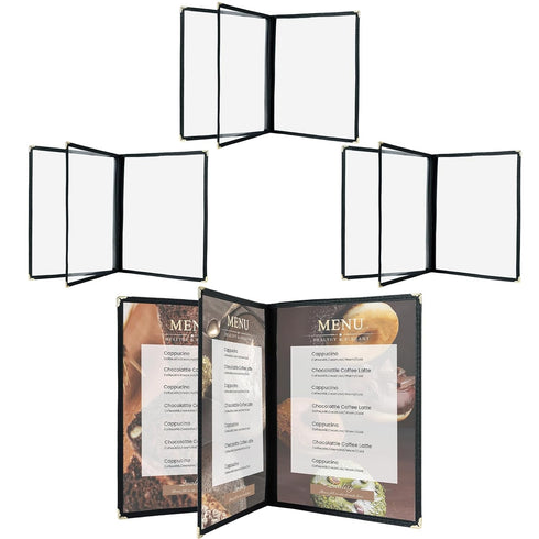 Menu Covers 8.5 x 11 Inch, Clear View Menu Holder Transparent Menu