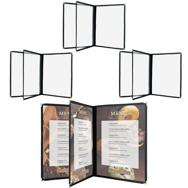 Menu Covers 8.5 x 11 Inch, Clear View Menu Holder Transparent Menu