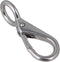 BQLZR Metal Keychains Keyring Holder Organizer, Stainless Snap Hook, 55mm