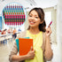 Motipuns 50 Pcs Crayon Teachers Pens Bulk Teacher Appreciation Gifts Cute Ballpoint Pens Crayon Party Favors Thank You