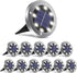 OULONGER 4.6inch Solar Lights Outdoor Waterproof,12Pack Solar Lights for Outside,Solar Garden Lights