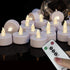 LED Tea Light Flameless Candles: 24PACK with Remote Control, Long Lasting Battery Operated Tealights for Home Decor