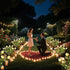 7 2 Pack Solar Garden Lights, Heads Gardenia Colorful Flower Light Waterproof Solar Outdoor Lights for Yard Pathway