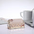 Hipiwe 2 Packs Crystal Business Card Holder, Gold Metal Display Holder for Desk, Bling Office Desktop Organizer with
