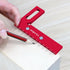 Versatile Carpenter Square Scribing Ruler, 3D Multi-Angle Measuring Tool with Angle Pin for Woodworking