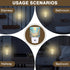 FOISIIAEA 0.5W Night Light Seashells and Seastars on Sand Night Lights Plug into Wall Smart Dusk to Dawn Sensor Energy