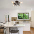 Modern Ceiling Light Fixture, Sputnik Chandelier, Mid Century Vintage Industrial Pendant Lighting for Living Room