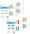 Avery Ultra Tabs Bundle, Student and School Subject Tabs, 2.5" x 1" Margin Tabs, 48 Sticky Tabs (74903)