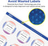 Avery Glossy Clear Round Labels, 2" Diameter, 300 Labels, Print-to-The-Edge, Laser/Inkjet Printable