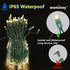 25ft 50 Counts Commercial IP:65, Warm White LED Christmas Lights - Grade Outdoor Waterproof, Green Wire, Xmas Tree