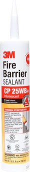 3M Fire Barrier Sealant CP 25WB+, 10.1 fl oz Cartridge for Commercial, Industrial and Residential Applications, Red