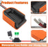 2 Packs Power Wheel Adapter for Black+Decker 20V MAX Lithium Battery Converter Kit with Fuses & Terminals