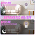 GANTINIR Purple Flower Night Light Watercolor Floral Night Lights LED Lamp Round Plug into Wall Nightlight with Dusk