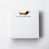 Dachshund Sticky Note Cube - Short Note, 3 3/8" x 3 3/8" x 1" (86mm x 86mm x 25mm)