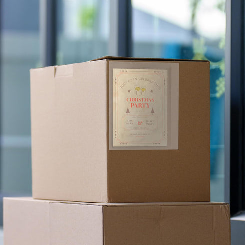 Clear Side Loading Packing List Envelopes - 9.5 x 12 Inches, 100 Pack Self-Seal Waterproof Mailing Pouches