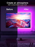 GIPOYENT TV Light Strip, Music Sync LED TV Backlight for 32-50 Inch TV, RGB Color Changing Light Strip