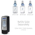 ADX-7 ADX-7 700 mL (Pack 1) 8728-06 PURELL Push-Style Hand Sanitizer Dispenser, Chrome/Black, for PURELL Sanitizer