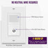 ENERLITES 500W, 5A, PIR Motion Occupancy Vacancy Motion Sensor Light Switch, Motion Sensor Night Light, Single-Pole