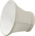 Aspen Creative 30004-2A, 3" 5" 4" Set 2 Bell Clip-On Chandelier Lamp Shade, Off-White, Top X Bottom X Slant Height