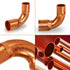 Everflow Supplies CCLT3814 90 Degree C x C Copper Long Radius Elbow Fitting, 3/8" x 1/4"
