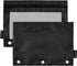 Binder Pencil Pouch 3 Ring Black Zipper Case, 2 Pack Clear Window Binder Organizer for School Office