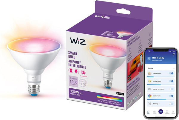 WiZ Connected 120W PAR38 Color LED Light Bulb - Connects to Your