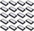 uxcell 20pcs Waterproof Case Switch Covers, Clear Black Rectangle Splash Protector for Boat Rocker Switch