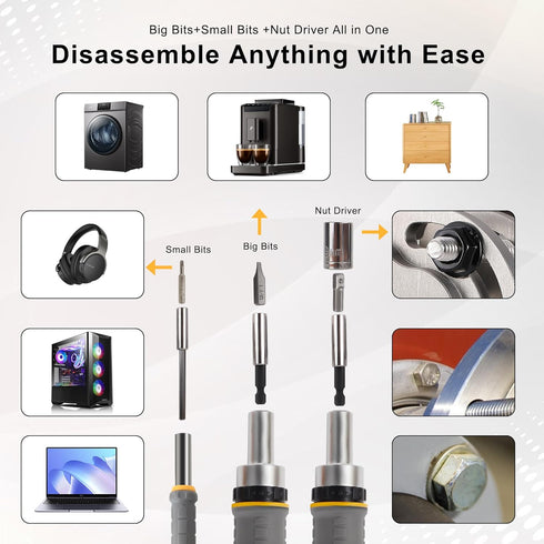 Set 77-Pieces Set 77 1 MULWARK Screwdriver Bit & Socket Kit, Ratcheting Screwdriver with Case, in Multi Bit Screw