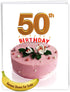 The Best Card Company Jumbo 50th Birthday Greeting Card (8.5 x 11 Inch) - 50 Years Old Celebration