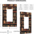 ZSUUGJ Library Bookshelf Outlet Covers Decorative Switch Wall Panel, Light Switch Cover Plate Suitable For Living Room