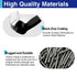 Usdrwam 50PCS 3 M6 M8 M10 Size Metric Wing Nuts Assorted kit, Zinc Plating-Black Wing Nuts Butterfly Fasteners, Hand