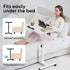 75 MoNiBloom Mobile Laptop Desk Tiltable Height Adjustable Rolling Laptop Sofa Bed Side Table Couch Computer Desk Stand
