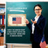 Set (4 Pack) Summary, 11x17 JELLY BEAN GENIUS Constitution Poster - Framers, Flag, Article I - Laminated - US History