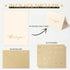JIXZEN 40 Pack Gilding Thank You Cards with Envelopes & Matching Stickers, Thank You Notes for Wedding, Business, Baby