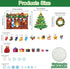 Christmas Bulletin Board Xmas Classroom Decoration Christmas Tree Cutouts Fireplace Poster Wreath Garland Bulletin Board Winter Holiday Wall Decals Decoration for Merry Christmas Decor